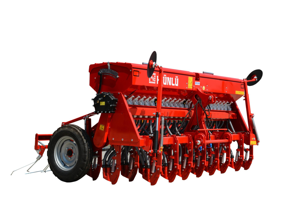 H.ÜNLÜ - 24 sıralı, baltalı, gübrəli, 3m iş genişlikli universal toxumsəpən